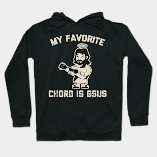 Vintage My Favorite Chord Is Gsus Tshirt Funny Catholic Jesus Guitar Hoodie